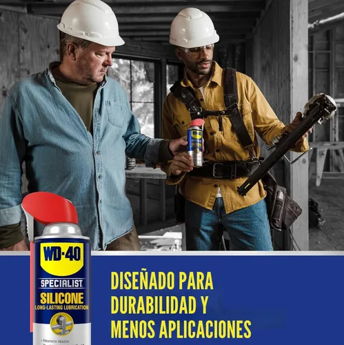 Vista 5 de WD-40 Lubricante de silicona en spray resistente al agua, 11 oz, 1