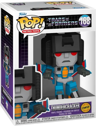 Vista 3 de Funko Pop! Retro Toys: Transformers - Sky Warp - 1/6 probabilidades para la variante chase rara Thundercracker - Figura de vinilo coleccionable