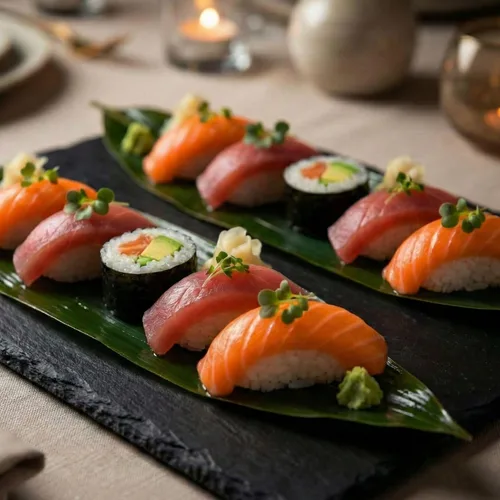 Vista 3 de Restaurantware Doja - Hojas de bambú de 11.8 x 3.5 pulgadas, 1000 hojas de bambú frescas, selladas al vacío, hojas ecológicas de bambú duraderas