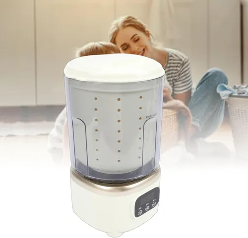 Vista 4 de Fockety Lavadora de ropa interior, 2L USB recargable portátil, mini lavadora automática de lavandería, pequeña lavadora para estar solo, dormitorio