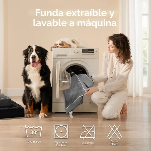 Vista 6 de EHEYCIGA Cama ortopédica de espuma viscoelástica para perros de 30 x 20 pulgadas, cama impermeable para mascotas para perros medianos, alfombrilla