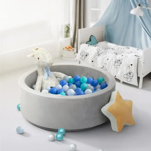 Vista 3 de Star Ball - Pelotas de juego de 500/1000 unidades de plástico para piscina de bebé, bolas de juego sin BPA a prueba de aplastamiento, bolas de juego