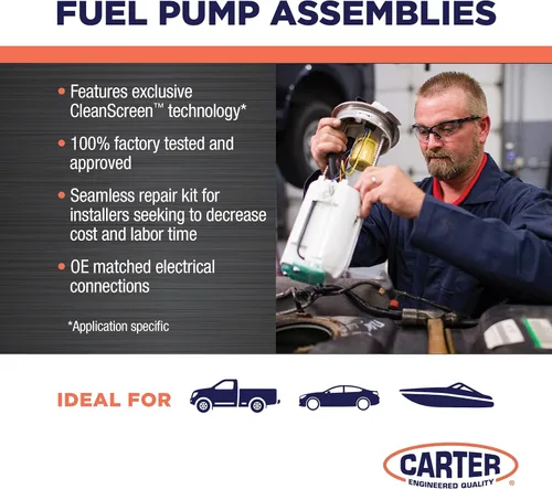 Vista 4 de Carter - Conjunto de módulo de bomba de combustible eléctrica, repuesto automotriz de 12 V, compatible con Chevrolet Silverado 1500 2014-2018, GMC