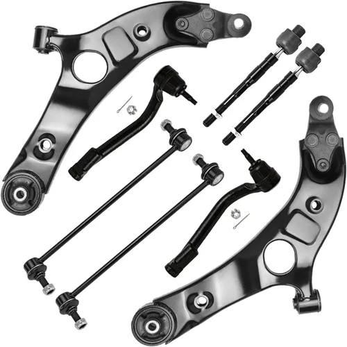 Vista 370 de Detroit Axle - Kit de brazos de control de extremo de 8 piezas para Toyota 2001-2003 Highlander 2002-2003 Camry Lexus ES300, 2 brazos de control