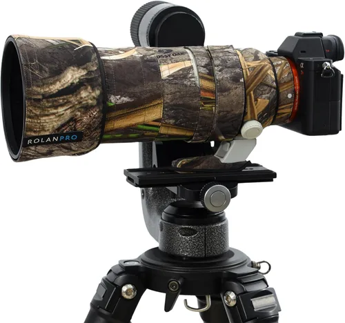 Vista 3 de ROLANPRO Funda protectora de camuflaje para Sony FE 2.756-7.874 in F/2.8 GM OSS II CoverLens - #2 Dark Camo impermeable