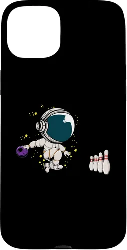Vista 9 de Astronaut Bowling Player Bowling Ball Pins Bowling Team Case for iPhone 16