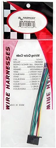 Vista 2 de Harmony Audio HA-PION16B compatible con Pioneer DEH-P6500 Reemplazo estéreo de 16 pines arnés de cable de radio