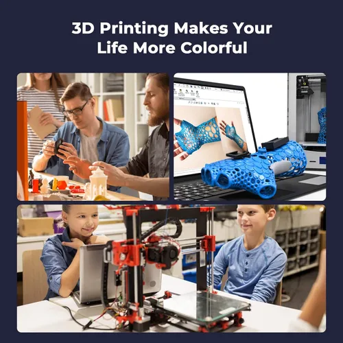 Vista 6 de Creality Hyper PLA Filamento de 1.75mm para K1 Max, Filamento de impresora 3D PLA diseñado para alta velocidad 600mm/s, 1kg (2.2lbs)/Bobina