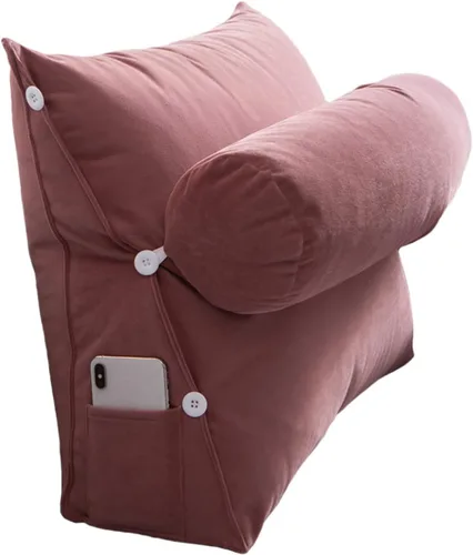 Vista 4 de Cojín de espalda de cuña para sofá, almohadas lumbares, almohadas decorativas con soporte para el cuello, mejora la postura y evita el dolor