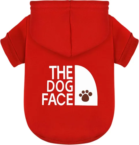 Vista 6 de Paiaite Sudadera Negra con Capucha para Perro Chihuahua: Mantén a Tu Cachorro Abrigado y Elegante con una Sudadera Estampada 'The Dog Face', Ropa