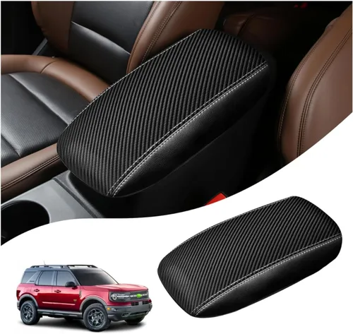 Vista 11 de Autorder Funda de consola central para Hyundai Tucson 2016-2019 2020 2021, accesorios de fibra de carbono, funda impermeable antiarañazos