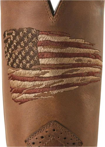 Vista 2 de Ariat Heritage Roughstock - Botas de trabajo de cuero con punta cuadrada para hombre