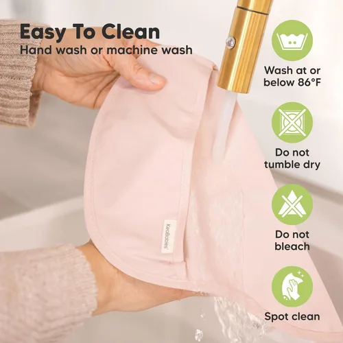 Vista 6 de KeaBabies Paquete de 3 baberos impermeables para comer – Baberos ligeros de alimentación para niños pequeños con gran receptor de alimentos, a