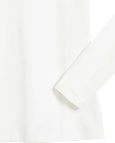 Vista 8 de Tienda Essentials - Camiseta de manga larga con cuello redondo para mujer, ajuste clásico (disponible en tallas extragrandes)