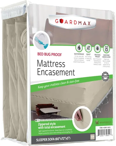 Vista 46 de Protector de colchón Guardmax con cremallera funda contra insectos para cama 100% impermeable suave, hipoalergénico y transpirable