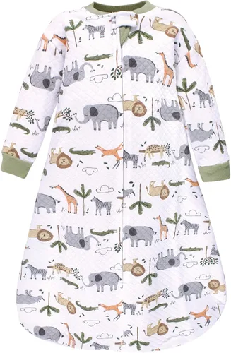 Vista 2 de Hudson Baby Saco de dormir unisex para bebé acolchado premium de manga larga y manta vestible