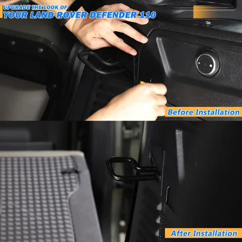 Vista 2 de Soporte de ajuste de ángulo del respaldo del asiento trasero del automóvil de aleación de aluminio Accesorios modificados automáticamente para Land