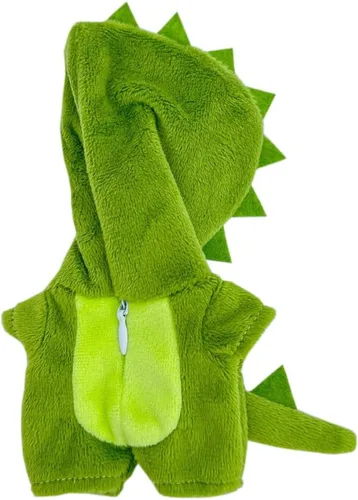 Vista 11 de niannyyhouse Ropa de 10 cm para Muñeca de Peluche Dinosaurio Tiburón Bodysuit Suelto de Una Pieza de Peluche Suave Accesorios de Vestir (Gris-2)