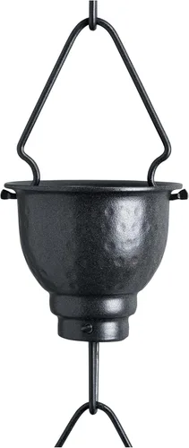 Vista 7 de Cadena de lluvia de aluminio de alta calidad para canalón, cadena de lluvia a prueba de óxido de larga duración con adaptador de canalón e