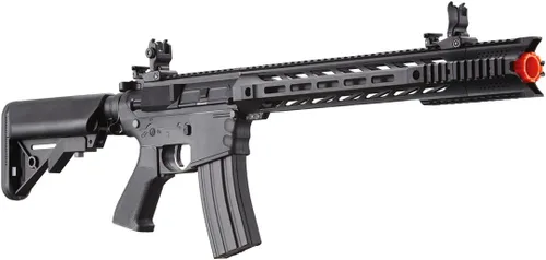 Vista 5 de Lancer Tactical Gen 2 Pistola de perdigones resistente M4 SPR Interceptor, eléctrica, polímero, completa, semiautomática, 1000 rondas, bolsa de 0.01