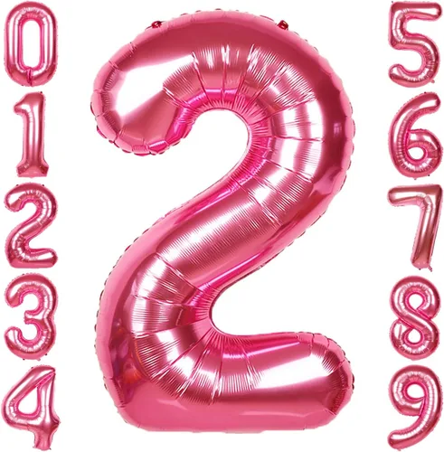 Vista 135 de Globos gigantes de números negros de 40 pulgadas, globos de aluminio de Mylar con helio para cumpleaños, globo número 0 para decoración de fiestas