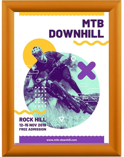 Vista 64 de BNV Marco de aluminio para póster de carga frontal / certificado de imagen, blanco, 8.5 x 11 pulgadas, perfil de 1 pulgada, montaje en pared, modo