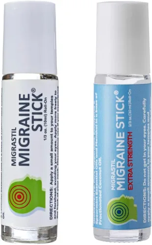 Basic Vigor Migrastil Original Migraine Stick, Extra Strength Migraine Stick Bundle, Migraña de enfriamiento rápido, soporte para dolor de cabeza