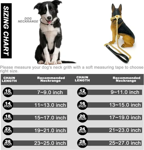 Vista 5 de Collar de perro con cadena de oro de 0.630 in, collar de perro de eslabones cubanos de oro de 18 quilates con hebilla de cierre seguro, cadena