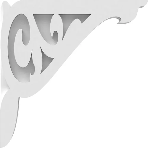 Vista 3 de 1 78 pulgadas de ancho x 12 pulgadas de profundidad x 12 pulgadas de alto. Corbel de PVC de grado arquitectónico Carrillo