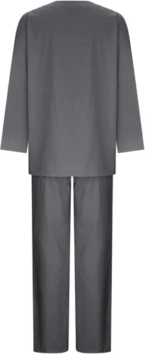 Vista 4 de ZDRZK Beach Sets Women 2 Piece Outfits Cotton Linen Matching Lounge Set Oversized Long Sleeve Tshirt And Pants Sweatsuit