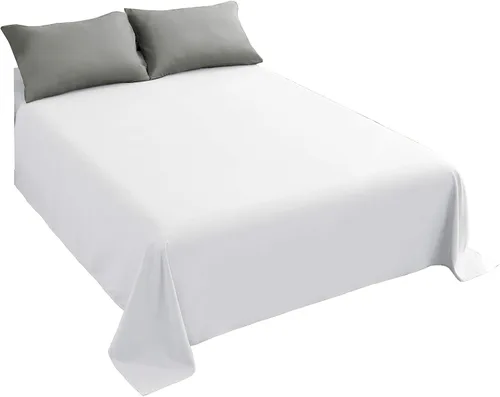 Vista 15 de Sfoothome Sábana encimera de tamaño individual – microfibra cepillada extra suave, lavable a máquina, sin arrugas (beige, individual)