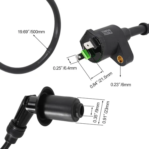 Vista 2 de Bobina de encendido para 150 cc, 250 cc Go Kart, Dune Buggy, 6.000.257, scooter, motocicleta, ATV, Quad, ciclomotor