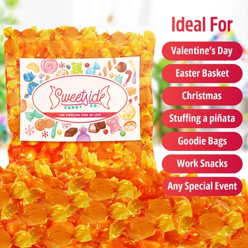 Vista 7 de Caramelos duros a granel de Butterscotch – Deliciosos dulces dulces de mantequilla envueltos individualmente a granel, mezcla perfecta de cremoso