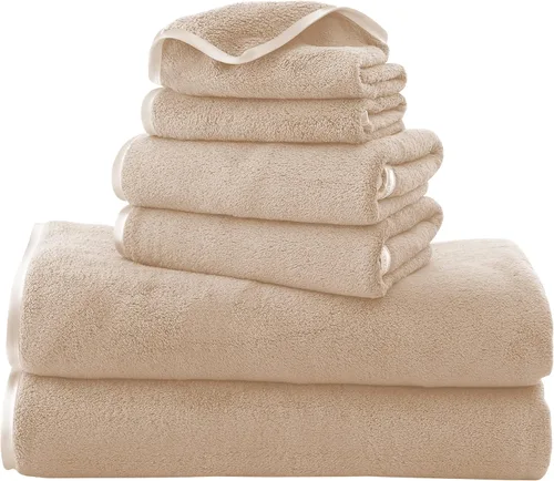 Vista 46 de TENSTARS Juego de 12 paños de alta calidad, secado rápido, terciopelo coral de microfibra suave, altamente absorbente, uso multiusos como baño, spa