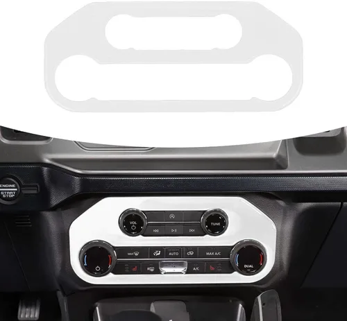 Vista 16 de RAZPOY para Bronco Cubierta del Panel del Interruptor de Aire Acondicionado, Moldura del Botón A/C de la Consola Central Compatible con Accesorios