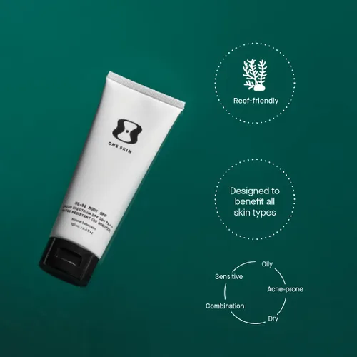Vista 3 de OneSkin Body SPF OS-01 - Protector solar mineral de amplio espectro SPF 30+, protege la piel del envejecimiento UV y resistente al agua, incluye
