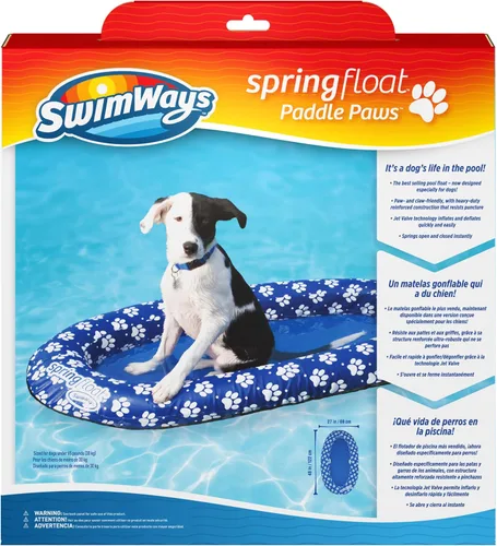 Vista 8 de SwimWays Paddle Paws - Balsa flotante para perros, grande (65 libras y más)