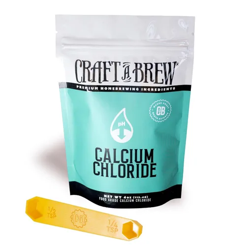 Craft A Brew - Cloruro de calcio - Sal de elaboración primaria - Ingredientes de elaboración casera - 4oz