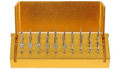 Vista 6 de Juego de fresas de diamante de alta velocidad con estante de aleación de aluminio