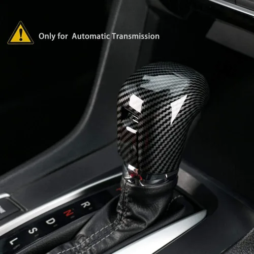 Vista 5 de Thenice para Honda Civic de 10ª generación, cubierta de palanca de cambio CVT de transmisión automática, accesorios interiores compatibles con Honda
