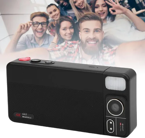 Vista 7 de Diyeeni Cámara digital, cámaras 4K de 64 MP para fotografía, cámara de vlogging con pantalla abatible 270, enfoque automático, flash, zoom 18X
