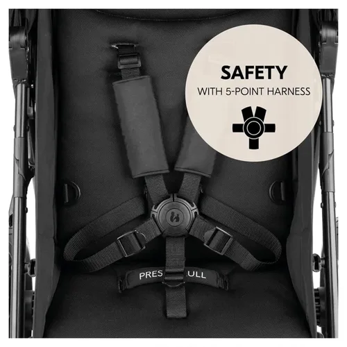 Vista 8 de hauck Cochecito Rapid 3 Air, asiento reclinable de hasta 48.5 libras, cochecito con ruedas neumáticas y suspensión trasera, compacto y fácil