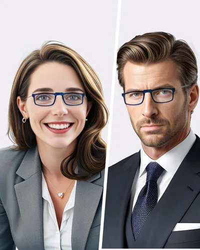 Vista 6 de LUFF Folding Reading Glasses for Men Readers for Women Anti Blue Light Glasses
