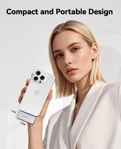 Vista 4 de ORICO SSD portátil de 512 GB hasta 2000 MB/s, diseño de conexión directa, SSD externo de alta velocidad con interfaz USB 3.2 Gen2x2 20 Gbps