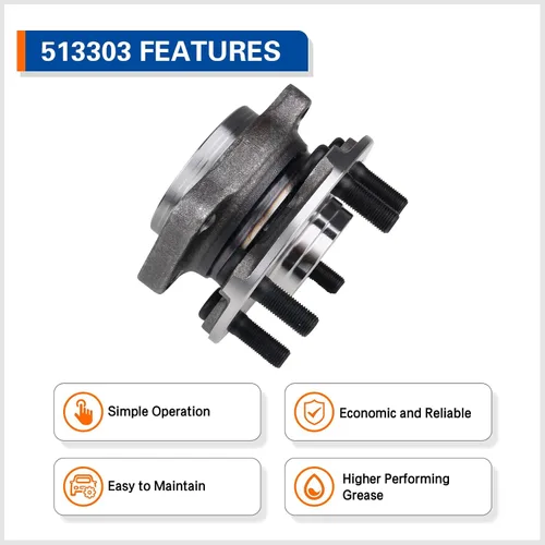 Vista 5 de PAROD 513303 Conjunto de cubo y rodamiento de rueda delantera compatible con Subaru Forester 2009-2014, Impreza 2008-2014, WRX 2013-2014, XV