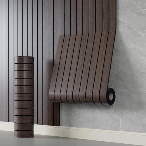 YLL YLL Panel de pared de láminas de PVC para despegar y pegar de 118 x 15.7 pulgadas, panel de listones de grano de madera ahumada sintética,