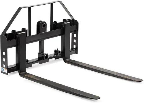 Titan Attachments Bastidor de horquilla para palets serie estándar, cuchillas de horquilla de palet de 36", conexión de enganche rápido para