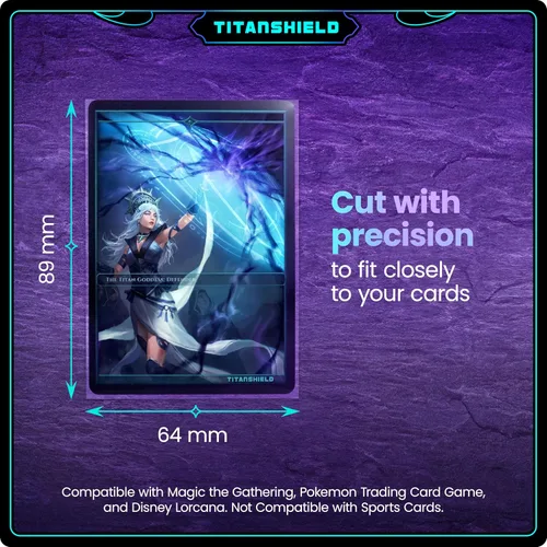 Vista 4 de TitanShield 200 fundas interiores de tarjeta de 60 micrones ultra transparentes de tamaño estándar, ajuste perfecto exacto. Perfectas para doble