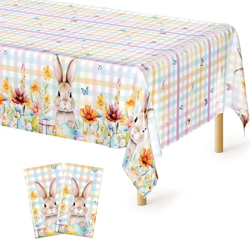 Vista 117 de QZYL 4 manteles de picnic con fundas de banco, manteles de plástico negro, 54 x 108 pulgadas, fundas rectangulares desechables impermeables