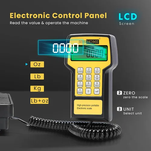 Vista 8 de VIVOHOME Cámara de vacío de 5 galones con bomba con 220 libras de alta precisión electrónica digital de carga de refrigerante Freon con funda, 4